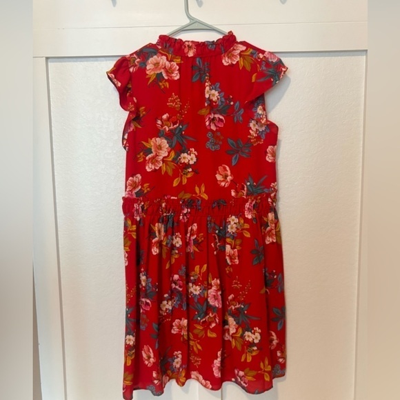 Loft dress new with tags! Size small women’s. Red with fun floral print. - Picture 5 of 10